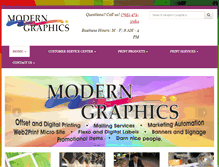 Tablet Screenshot of moderngraphics.com